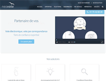 Tablet Screenshot of neovote.com